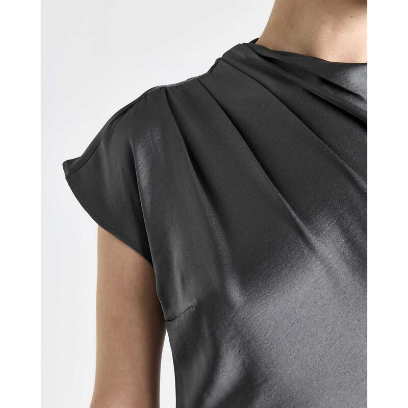 Cue Satin Bind Detail Midi Dress image number 6